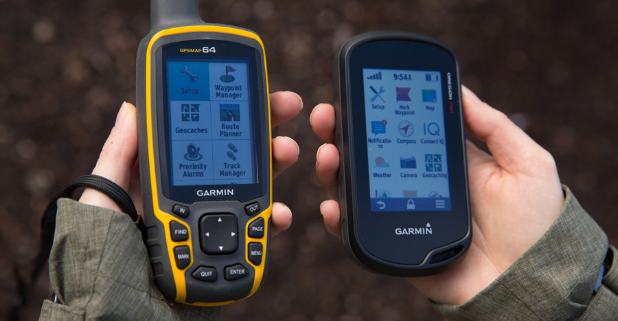 fitnessinf Expert Advice: How to Choose and Use a GPS - GPS Buying Made Easy - two different handheld GPS devices held in hand
