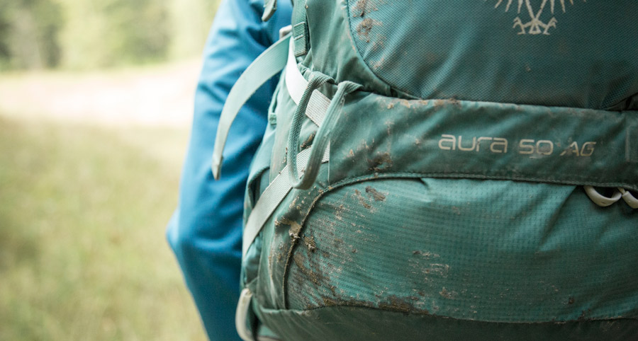 a dirty backcountry backpack