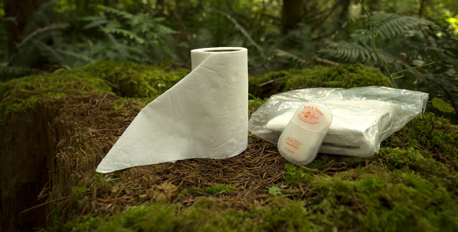 sanitation items for the backcountry